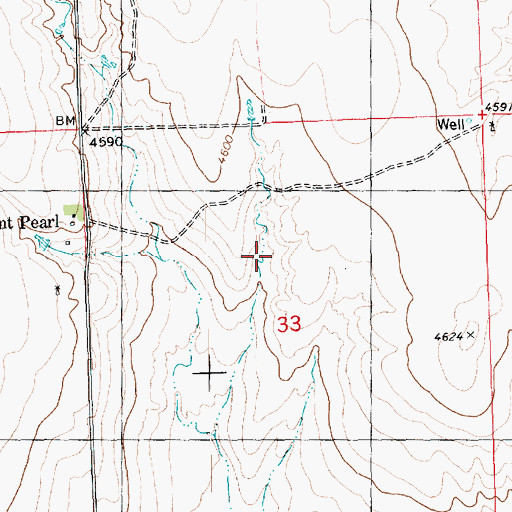 Topographic Map of Mount Pearl, CO