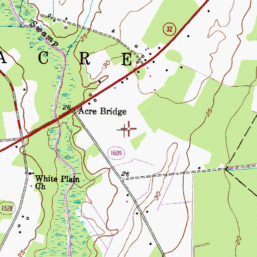 Topographic Map of Pampticough Precinct (historical), NC