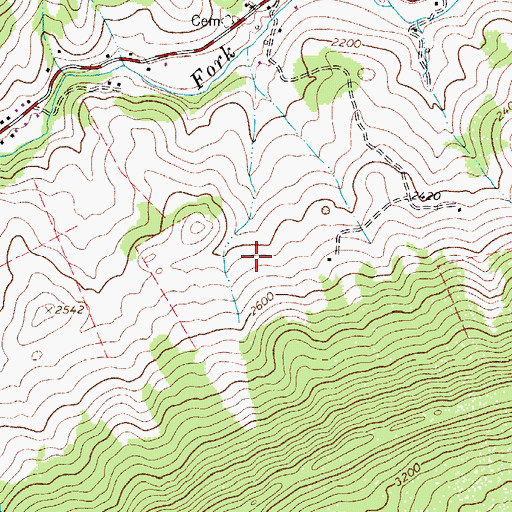 Topographic Map of District 4, VA