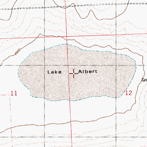 Topographic Map of Lake Albert, CO