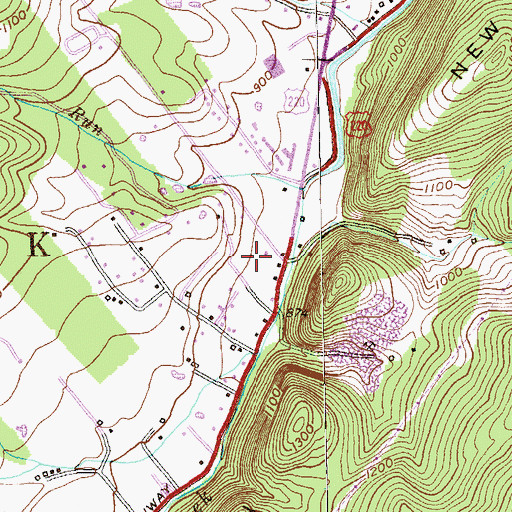 Topographic Map of Potomac Valley Hospital, WV