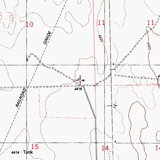 Topographic Map of Salle Ranch, CO