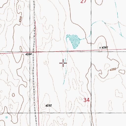Topographic Map of Merritt Blowout, CO