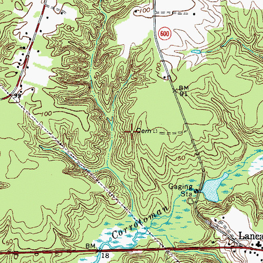 Topographic Map of District 2, VA