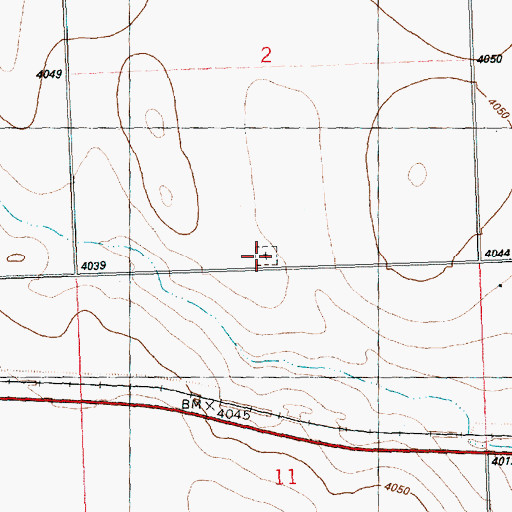 Topographic Map of Arapahoe Cemetery, CO