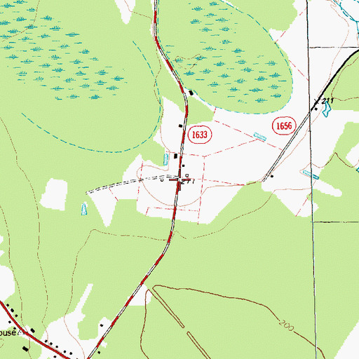 Topographic Map of Enterprise School (historical), NC
