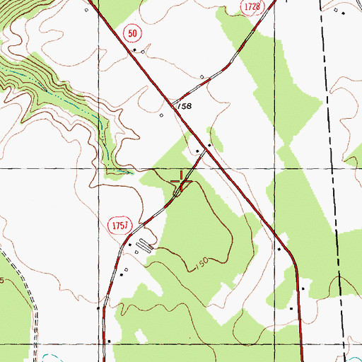 Topographic Map of Hines School (historical), NC