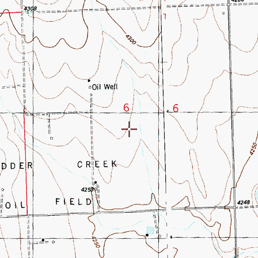 Topographic Map of Ladder Creek Oil Field, CO