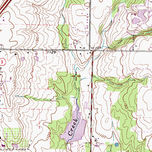 Topographic Map of Hubbard Valley County Park, OH
