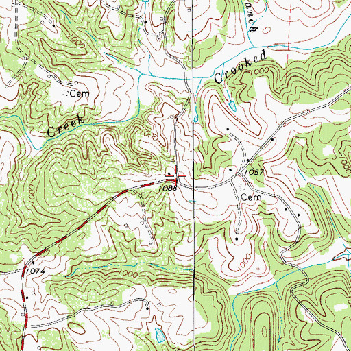 Topographic Map of Beasley School (historical), NC