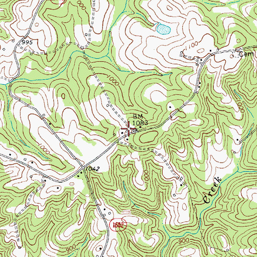 Topographic Map of Moores School (historical), NC