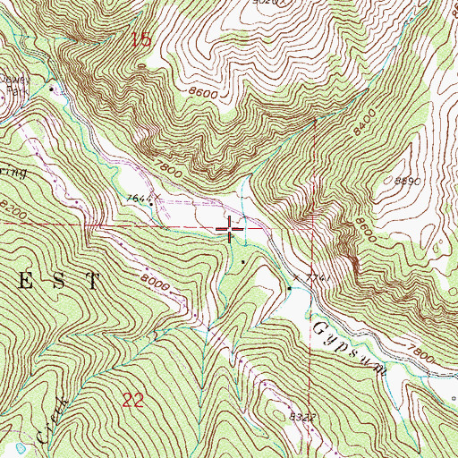 Topographic Map of Gerard Gulch, CO
