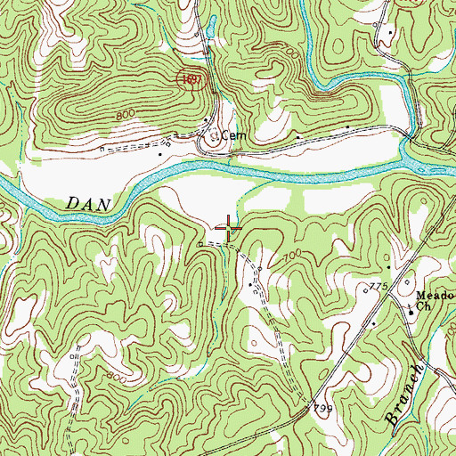 Topographic Map of Upper Sawra Town (historical), NC