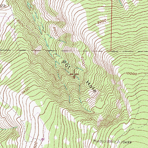 Topographic Map of Pot Hole, CO