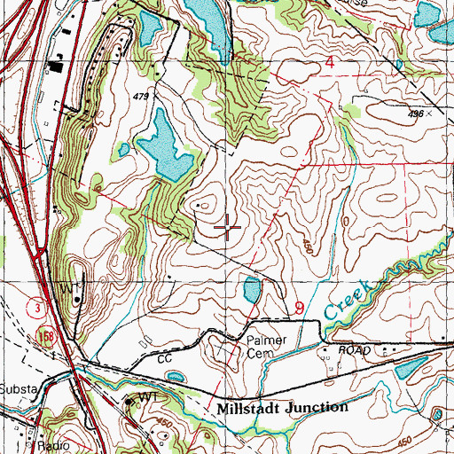 Topographic Map of Precinct 34 Election Precinct, IL