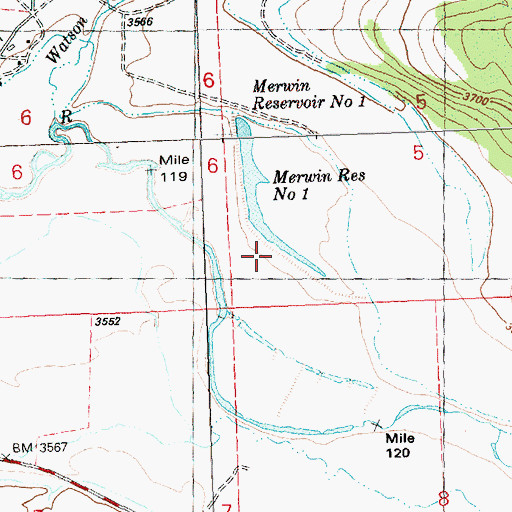 Topographic Map of Merwin Dam Number 1, OR