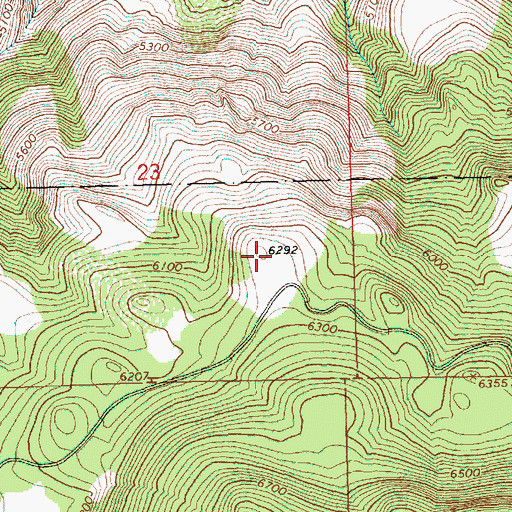 Topographic Map of Hadley Butte Launch Area, OR