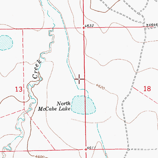 Topographic Map of North McCabe Lake, CO