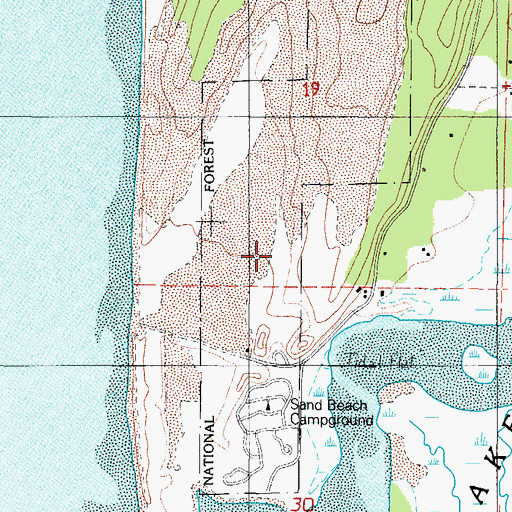 Topographic Map of West Winds Recreation Site, OR