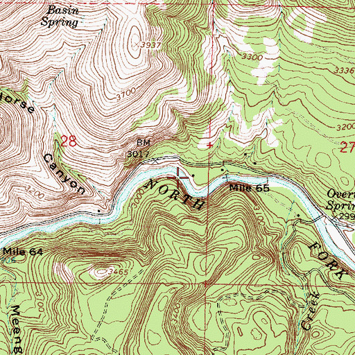 Topographic Map of Drift Wood Recreation Site, OR