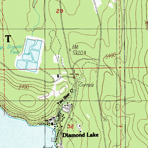 Topographic Map of Howlock Mountain Horse Camp, OR