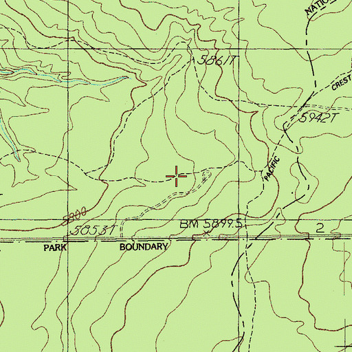 Topographic Map of North Crater Recreation Site, OR