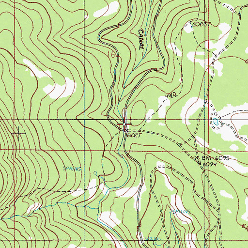 Topographic Map of Salt Creek Summit Sno-Park, OR