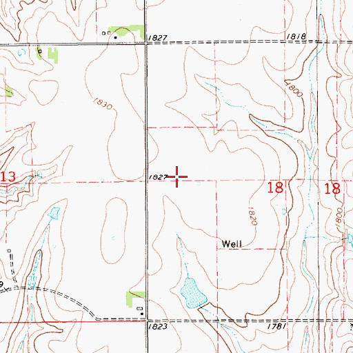 Topographic Map of Election District 1, NE