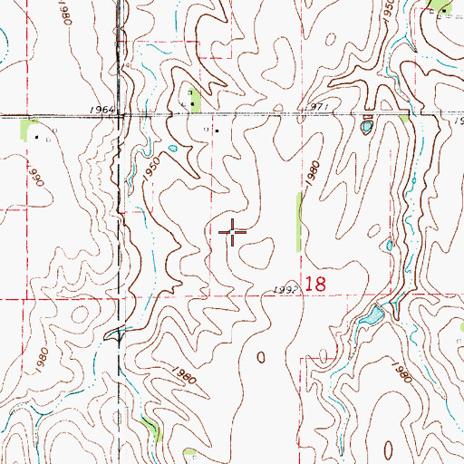 Topographic Map of Election District 2, NE