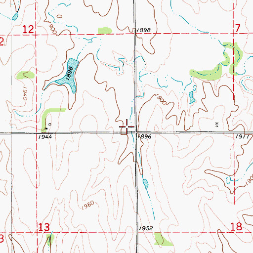 Topographic Map of Election District 3, NE