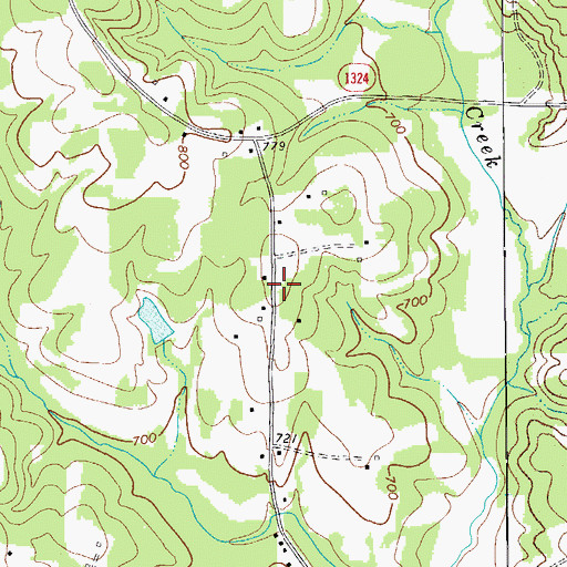 Topographic Map of Case School (historical), NC