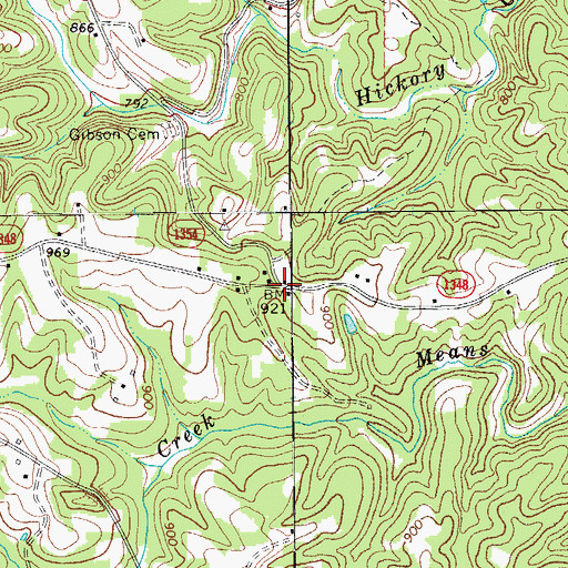 Topographic Map of Martin School (historical), NC
