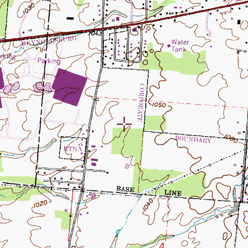 Topographic Map of Township of Reynoldsburg City, OH