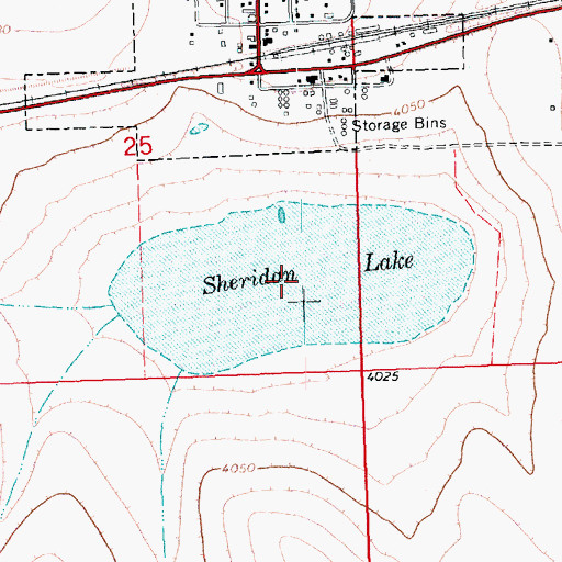 Topographic Map of Sheridan Lake, CO