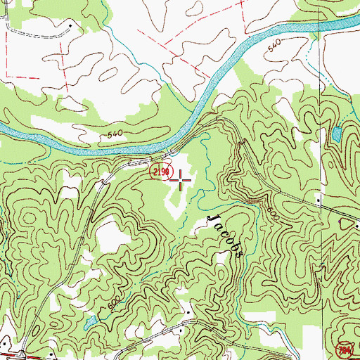 Topographic Map of Danbury Plantation (historical), NC