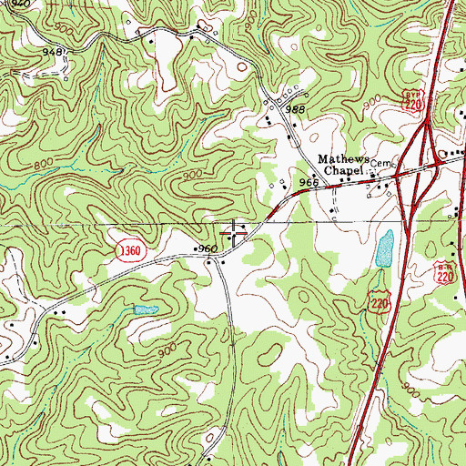 Topographic Map of Kellam School (historical), NC