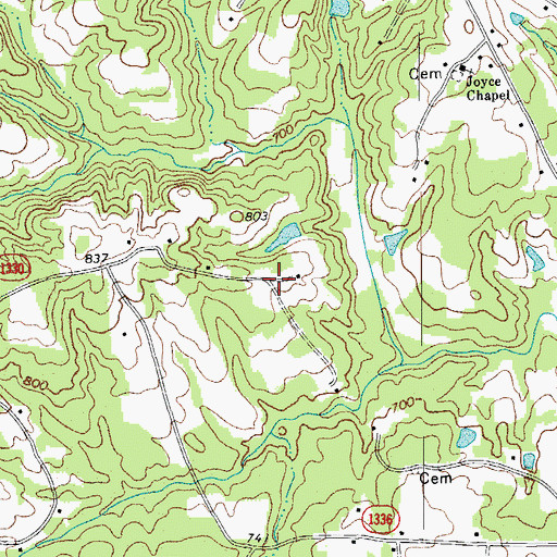Topographic Map of Joyce School (historical), NC