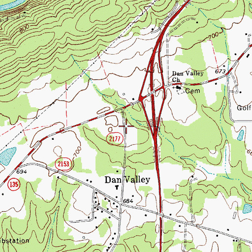 Topographic Map of Mount View Estates, NC