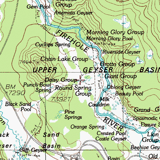 Topographic Map of Daisy Group, WY