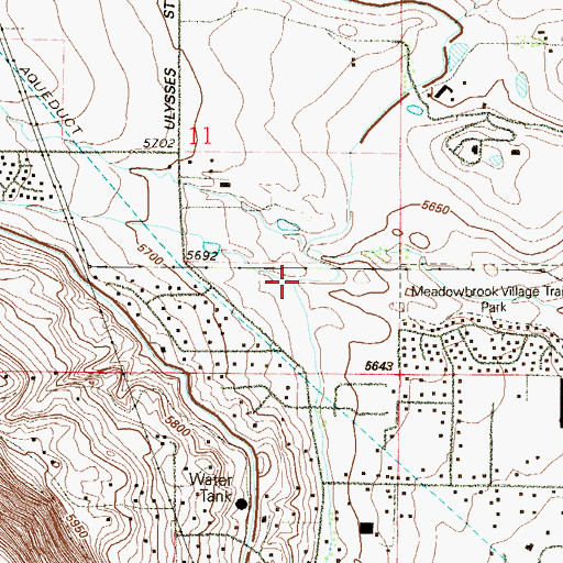 Topographic Map of Ramstetter Creek, CO