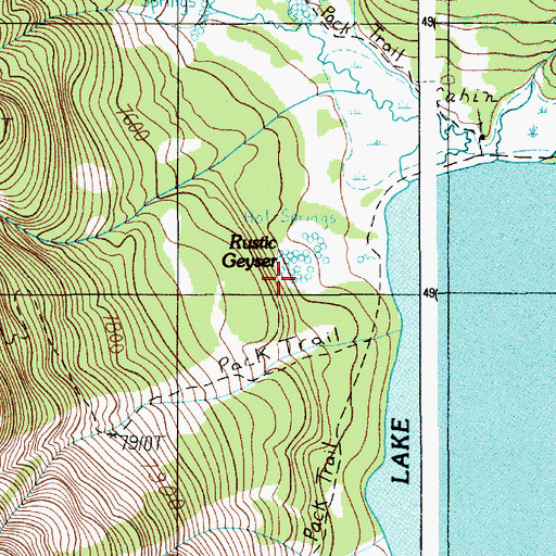 Topographic Map of Prometheus Spring, WY