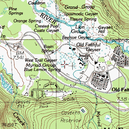 Topographic Map of Abuse Spring, WY