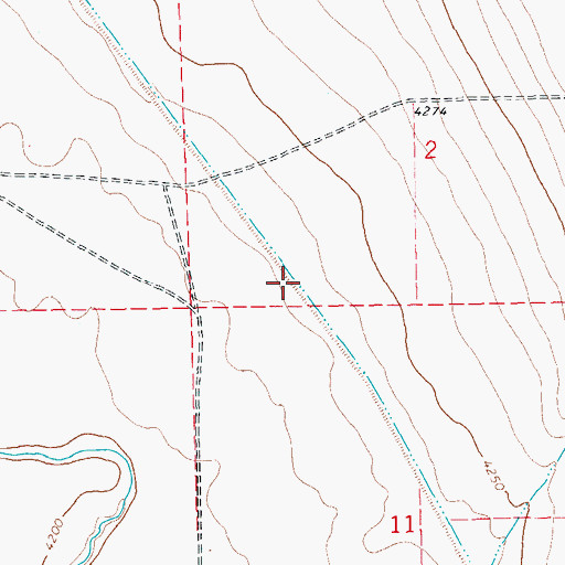 Topographic Map of Colt Ditch, CO