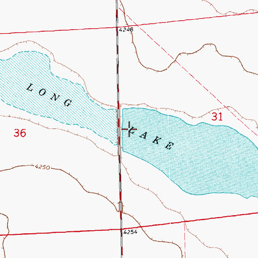 Topographic Map of Long Lake, CO