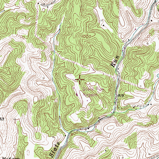 Topographic Map of District II, WV