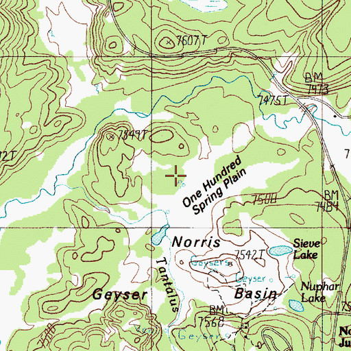 Topographic Map of Realgar Spring, WY