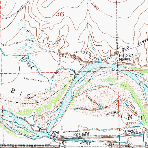 Topographic Map of Limestone Creek, CO
