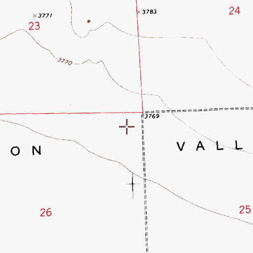 Topographic Map of Coon Valley, CO