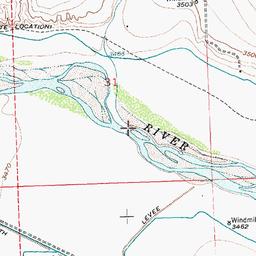 Topographic Map of Buffalo Creek, CO