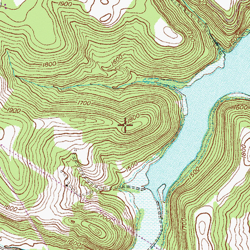 Topographic Map of Grantsville Volunteer Fire Department, MD